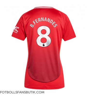 Manchester United Bruno Fernandes #8 Replika Hemmatröja Damer 2024-25 Kortärmad